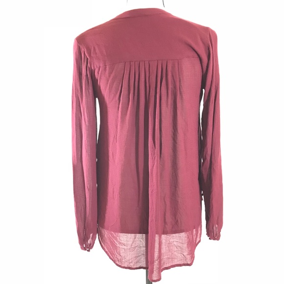 Lucky Brand Sheer L/S Top - Picture 2 of 6